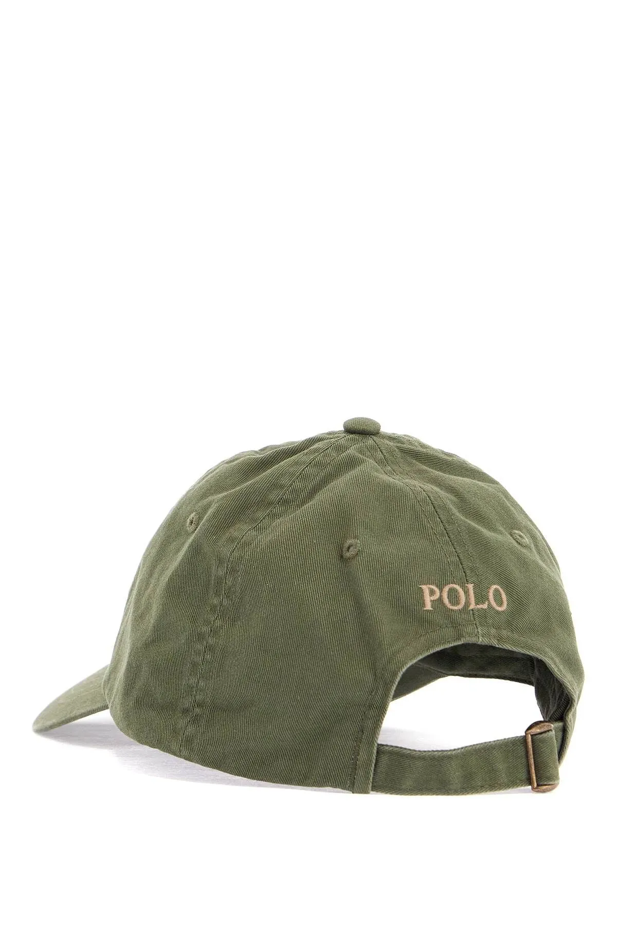 Polo Ralph Lauren Olive Green Cotton Sports Cap With Embroidered Logo