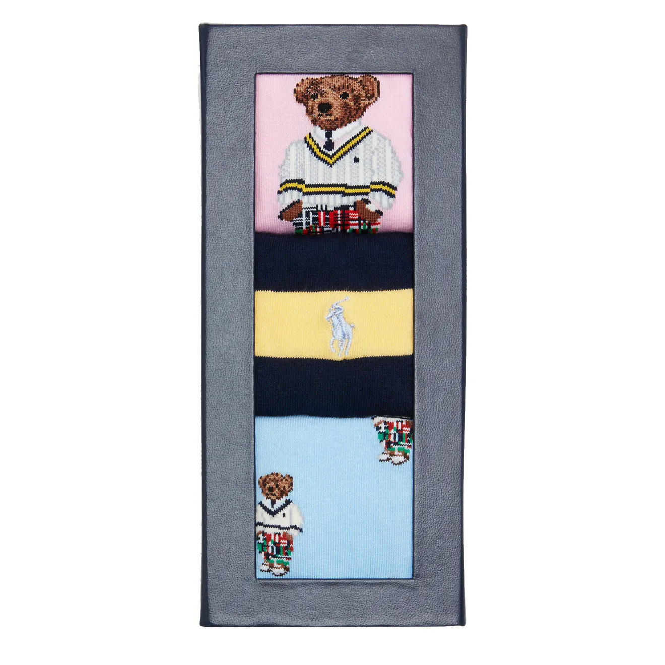 Polo Ralph Lauren Polo Bear 3-Sock Gift Set Gb Tossed Bear