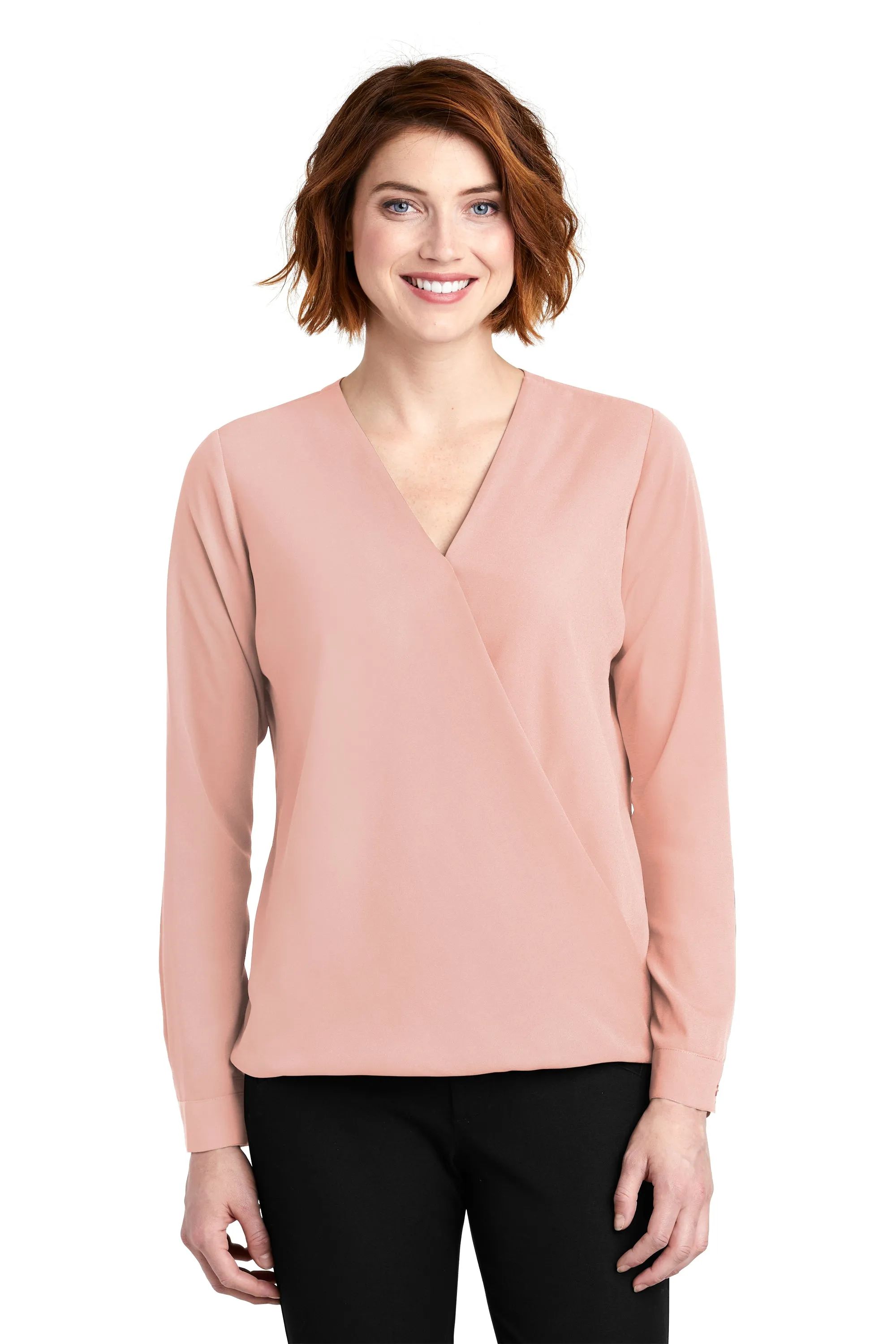 Port Authority  Ladies Wrap Blouse