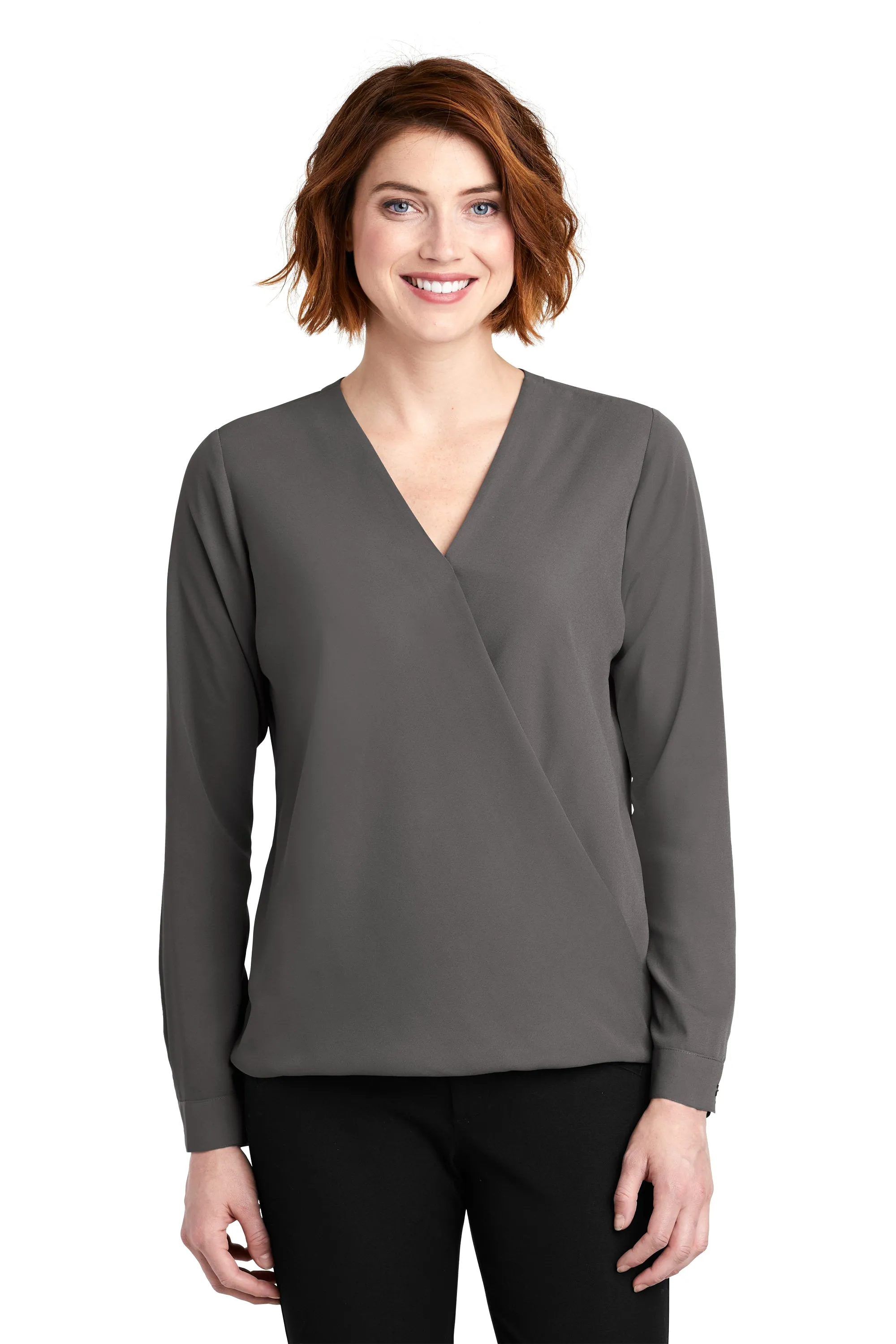 Port Authority  Ladies Wrap Blouse