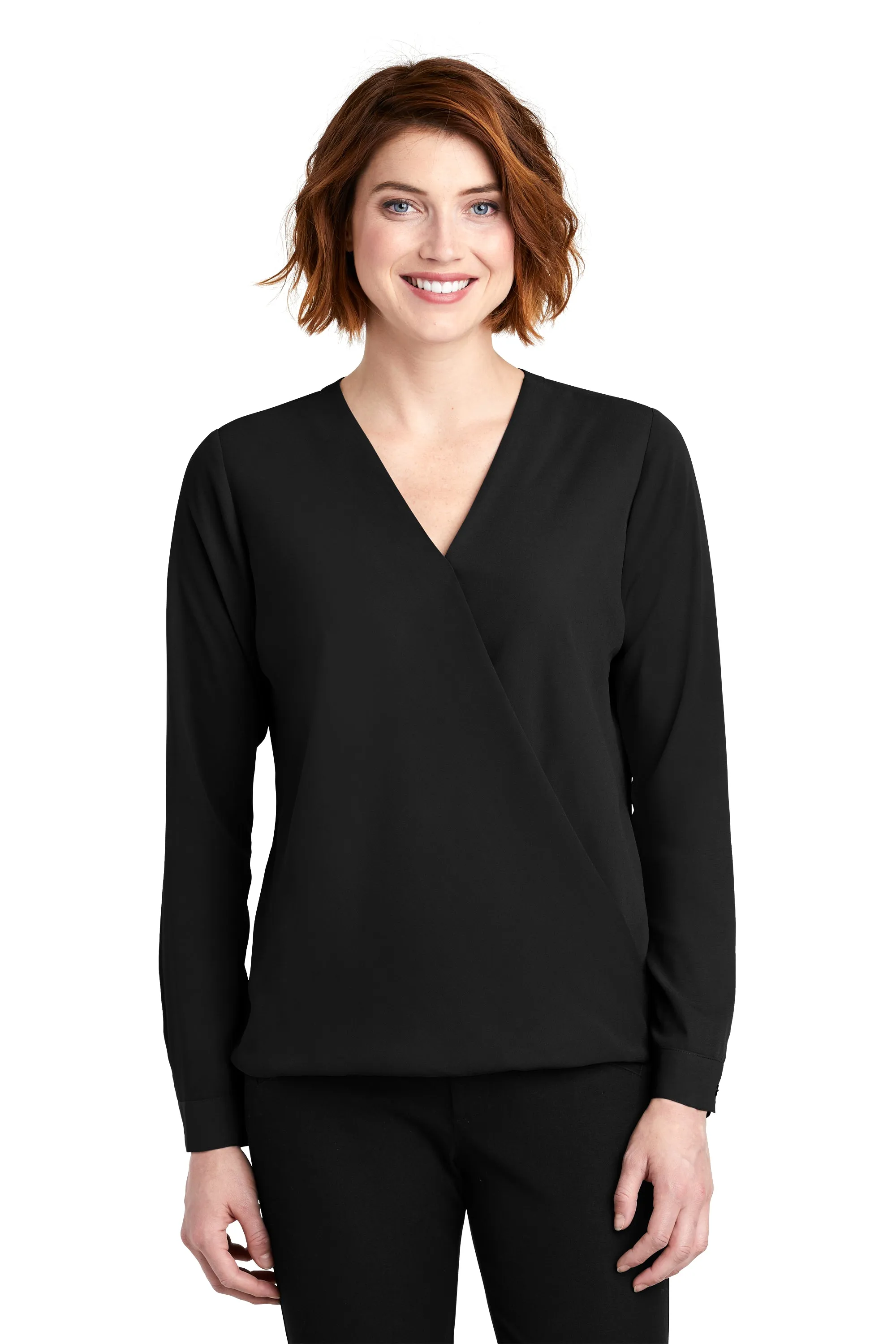 Port Authority  Ladies Wrap Blouse