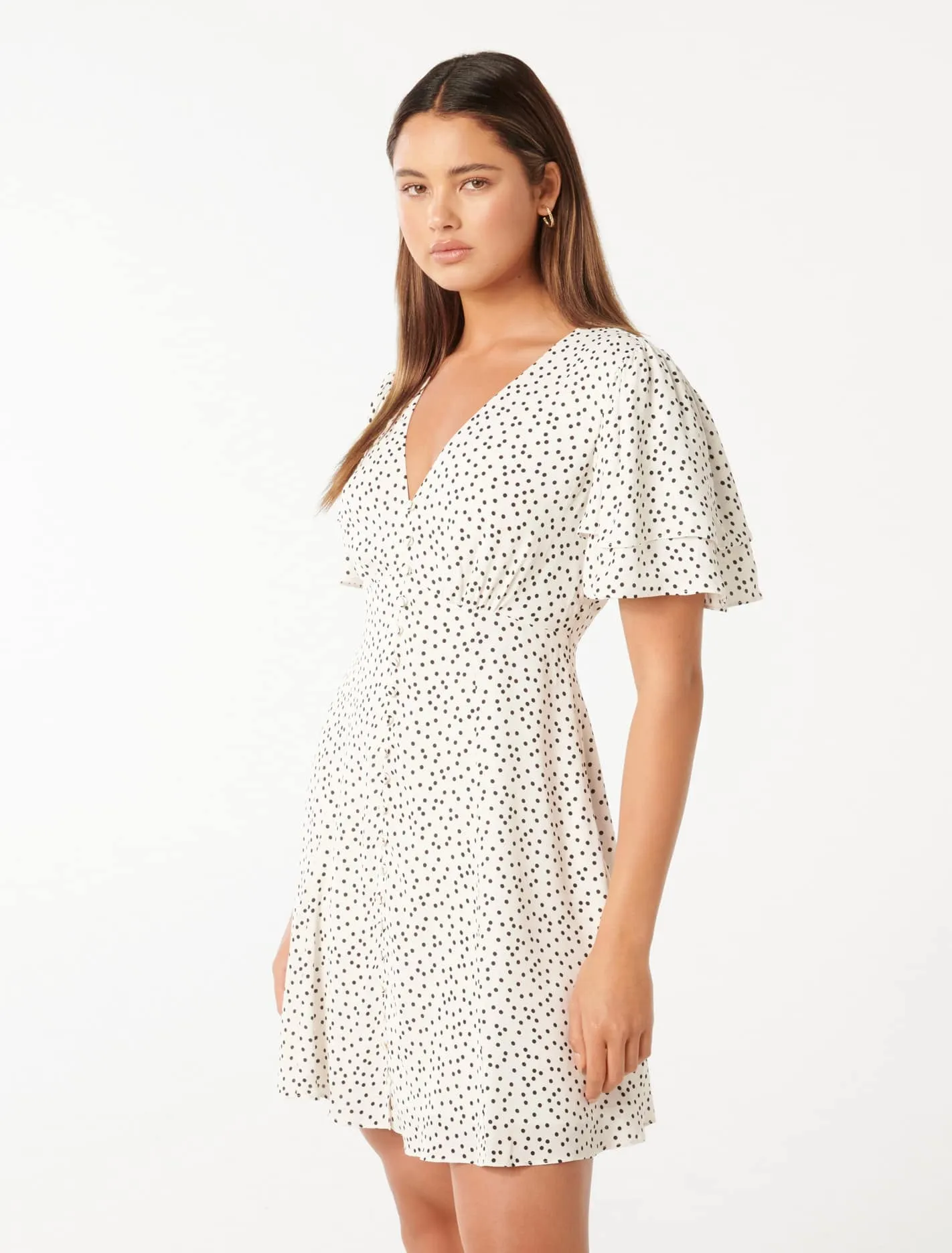 Pria Button-Down Mini Dress