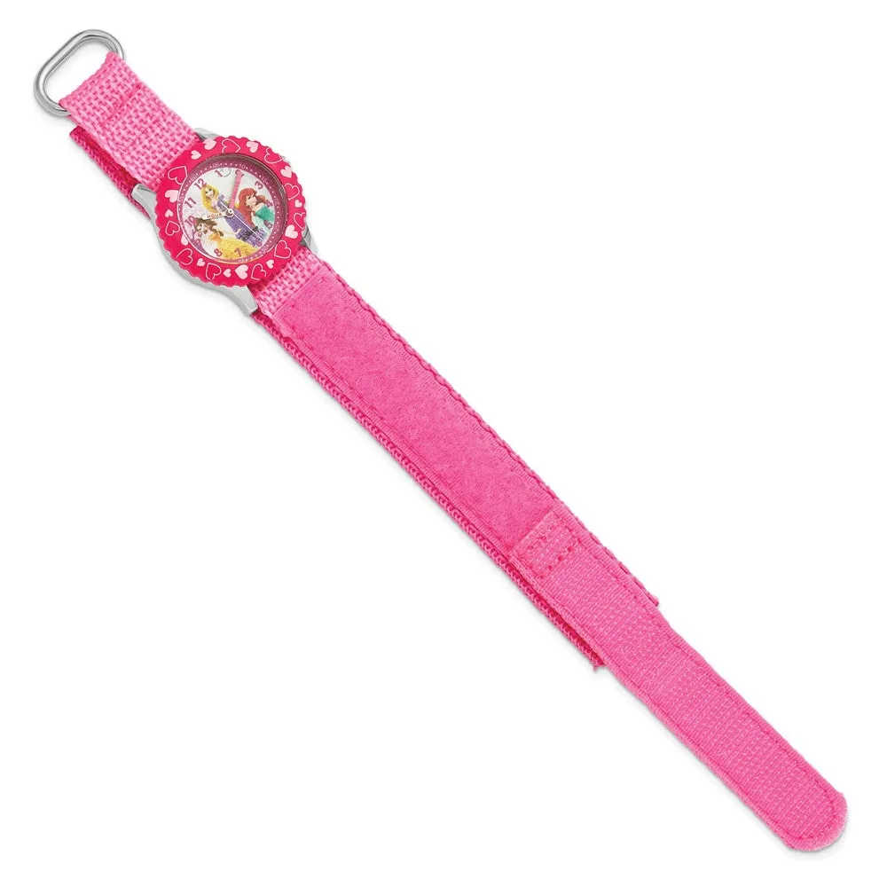 Disney Girls Princess Pink Velcro Timepiece