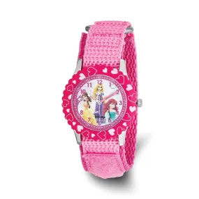 Disney Girls Princess Pink Velcro Timepiece