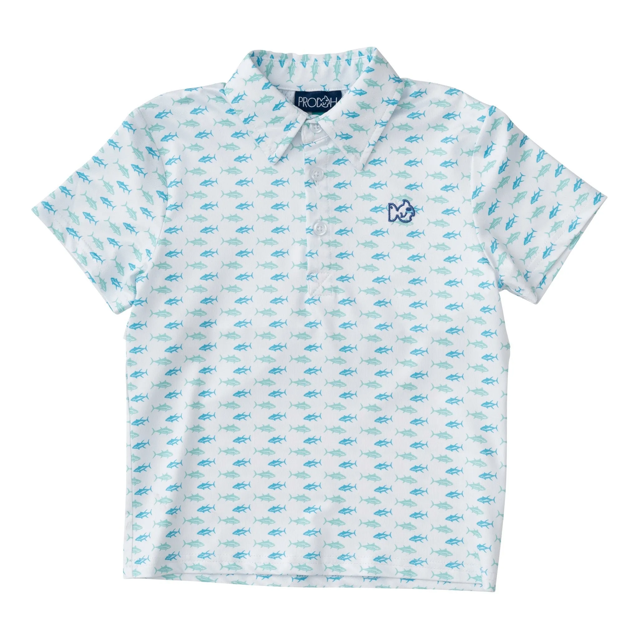 Pro Performance Polo in Twin Tuna Print