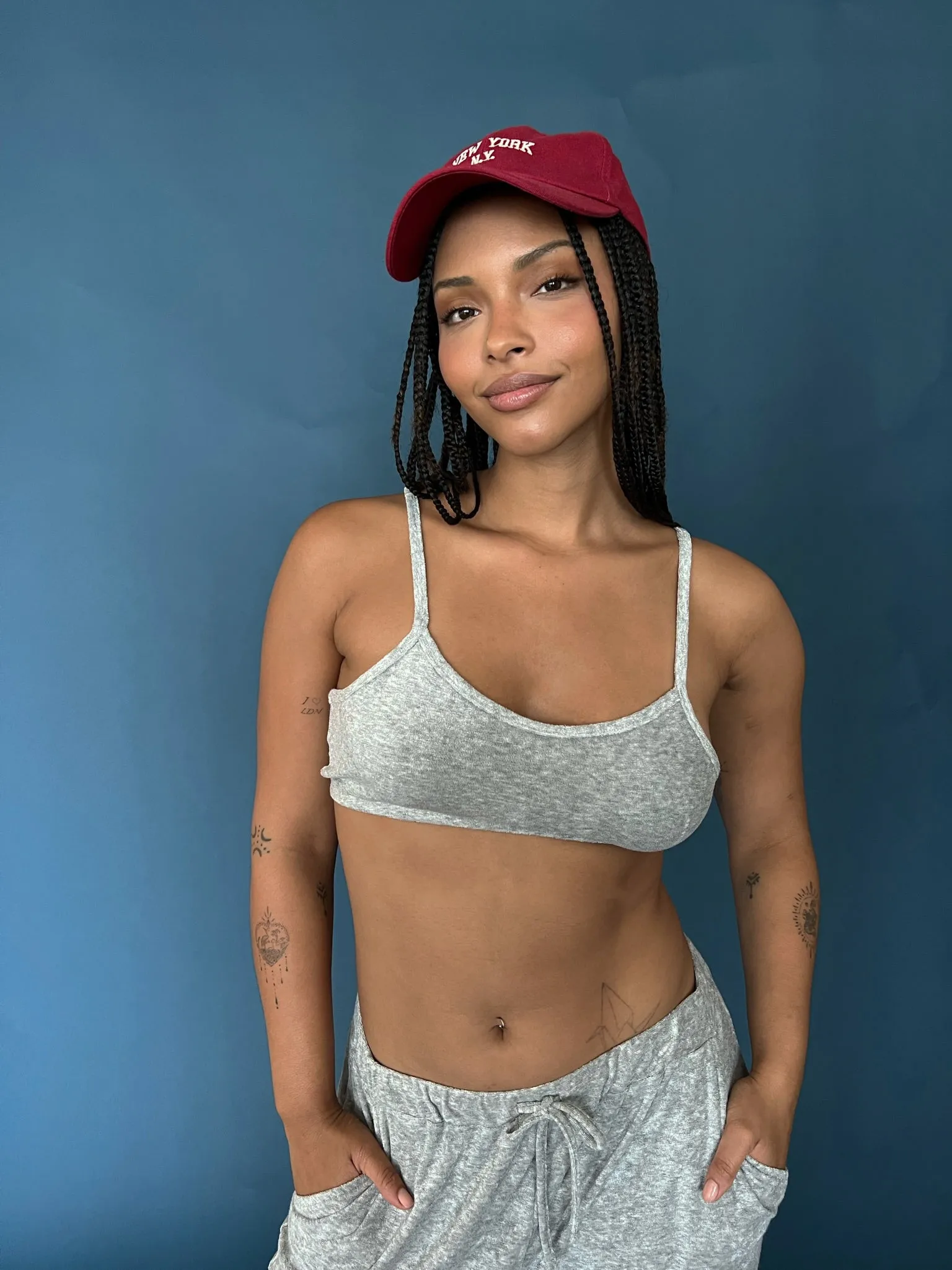 Pull On Bra | Light Heather Grey