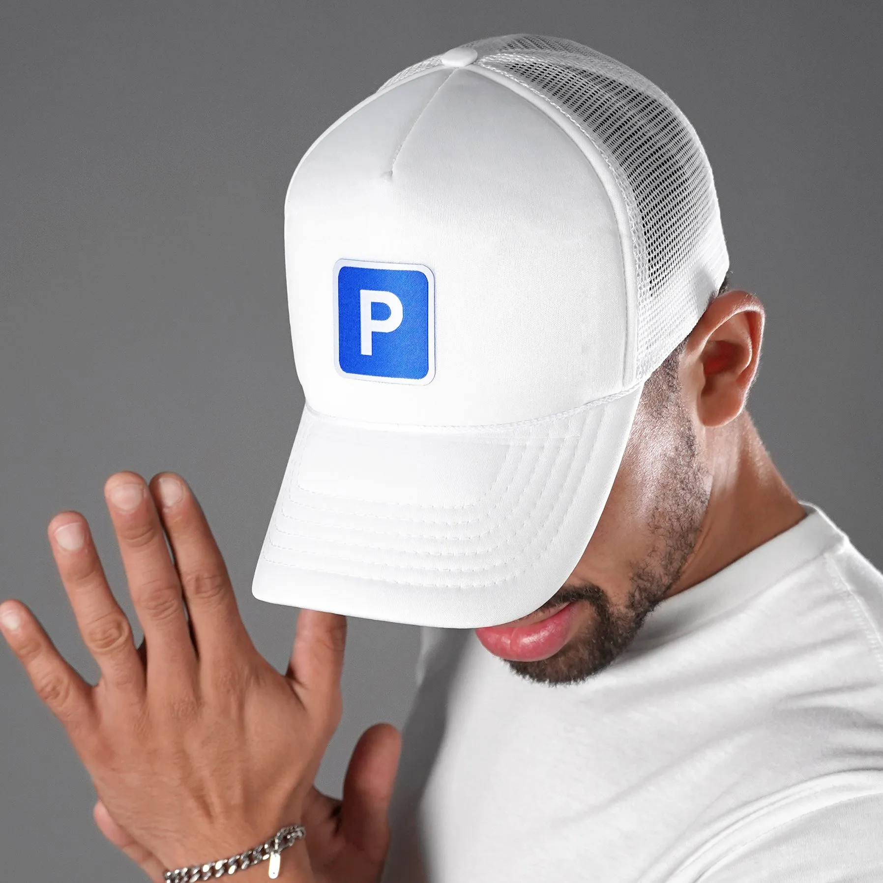 Push Positive White Trucker Hat