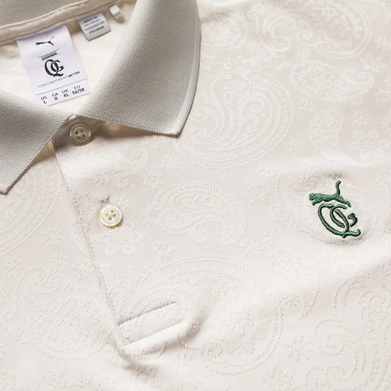 Quiet Golf x Puma Paisley Golf Polo - Warm White