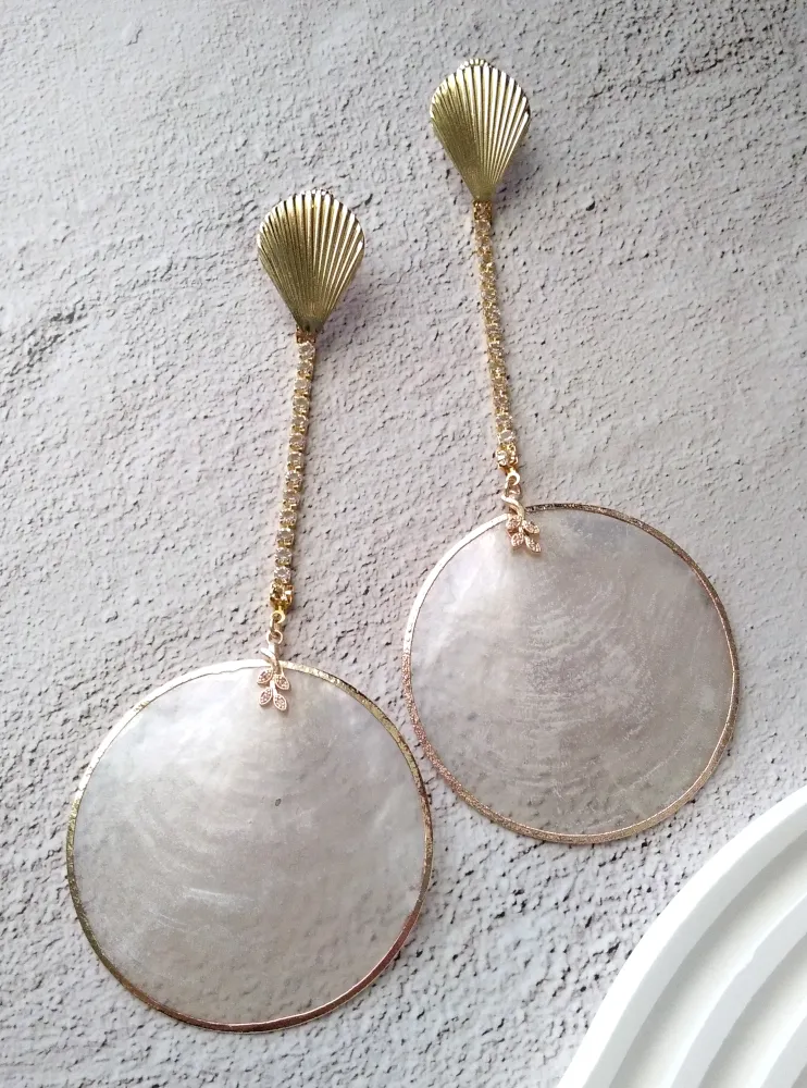 Capiz Shell Drop Earrings