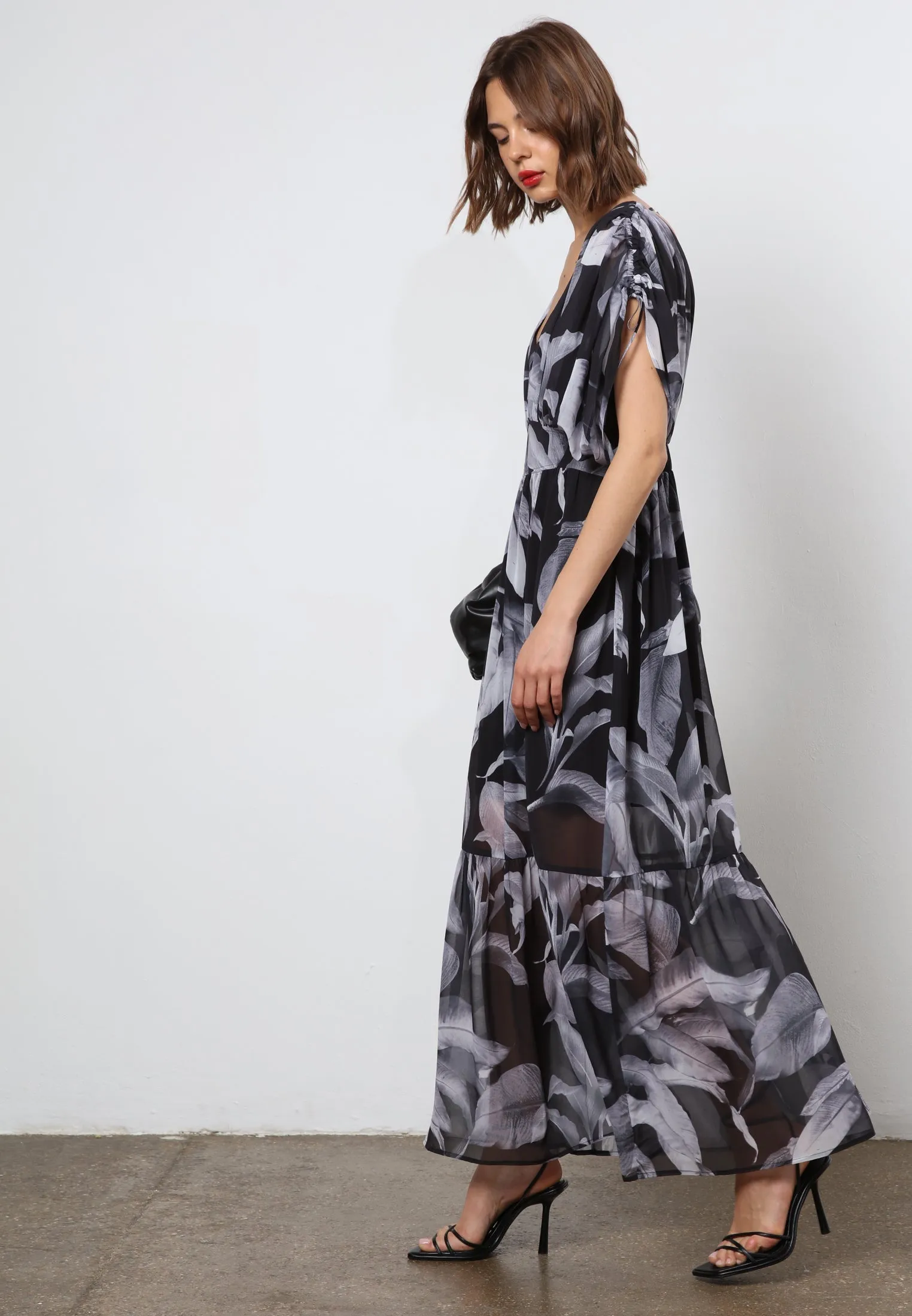 RADIANT MAXI DRESS BOTANIC BLACK