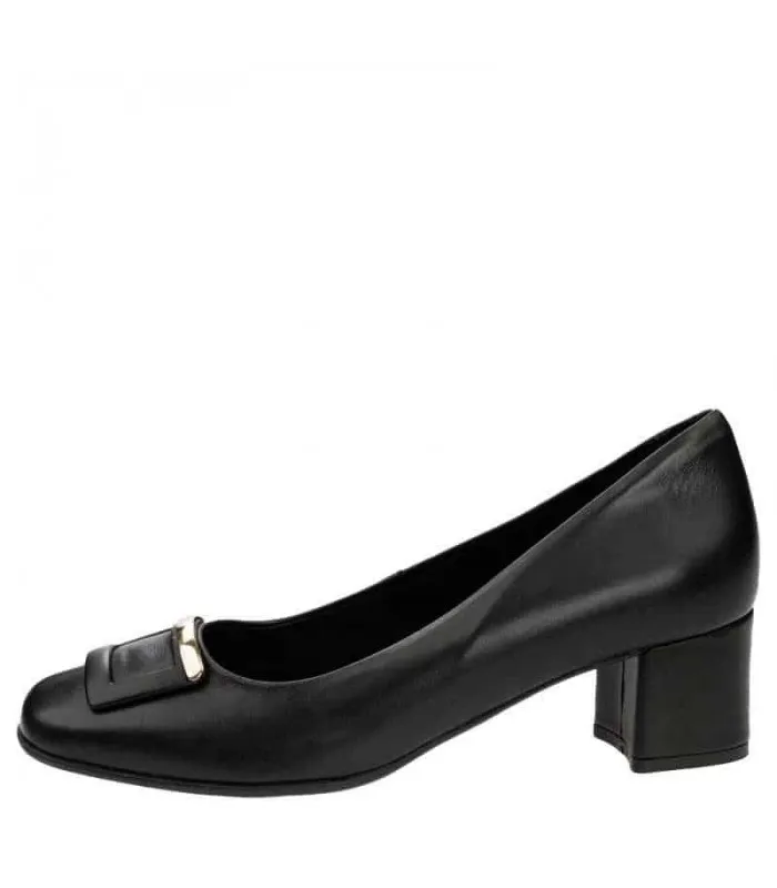 Ragazza Leather Heels- Black 043