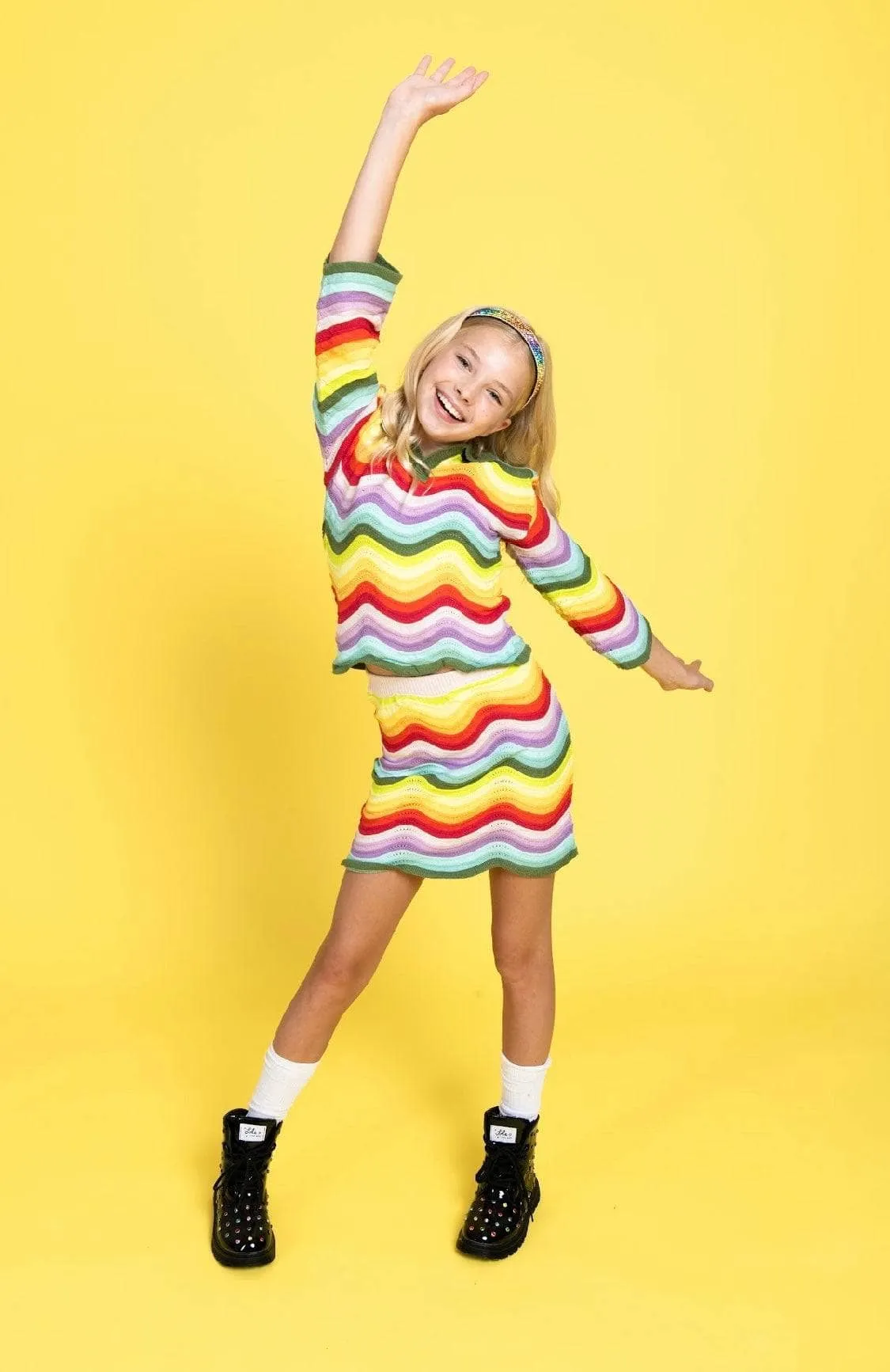 Rainbow Bright Knit Set