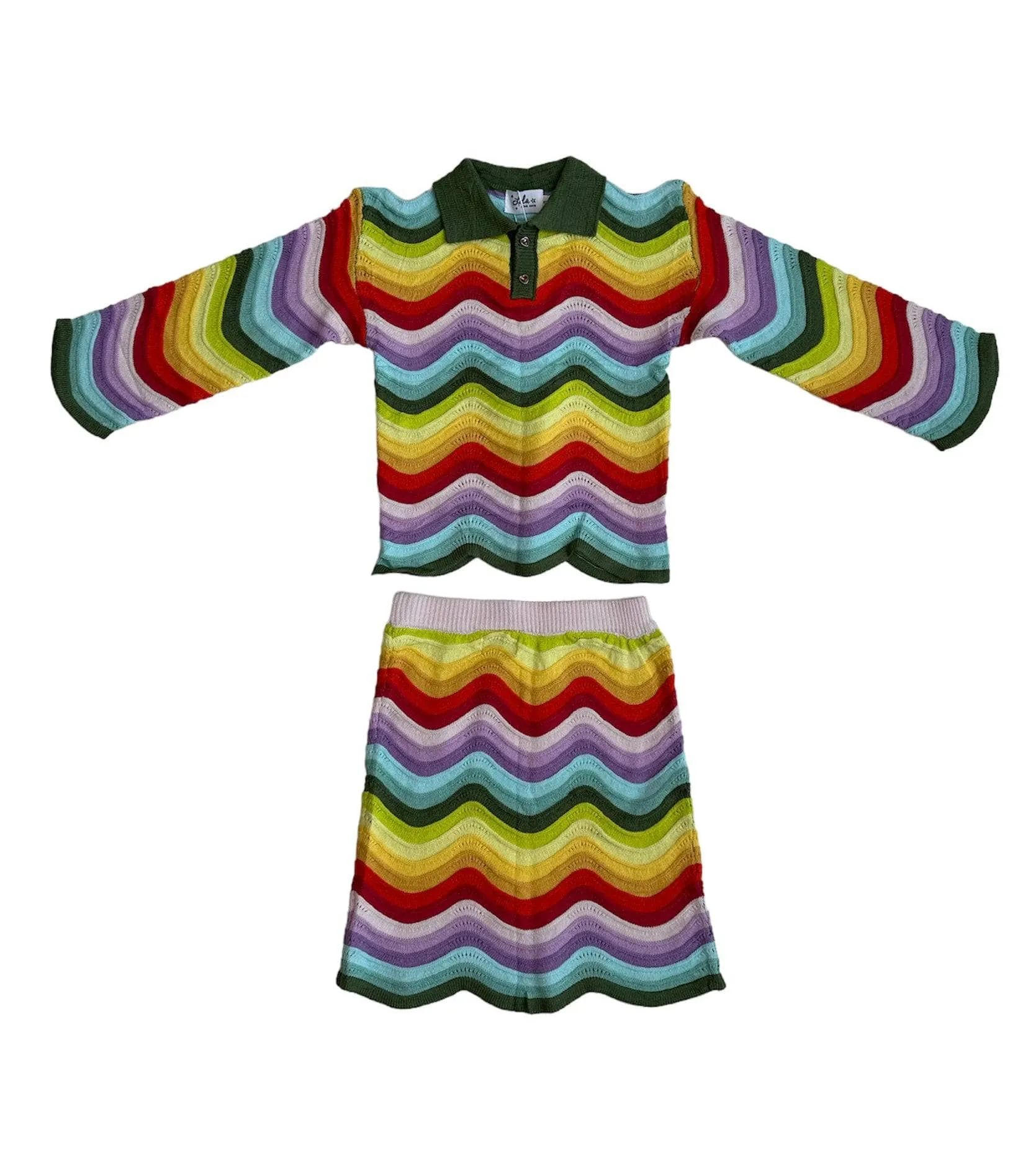 Rainbow Bright Knit Set