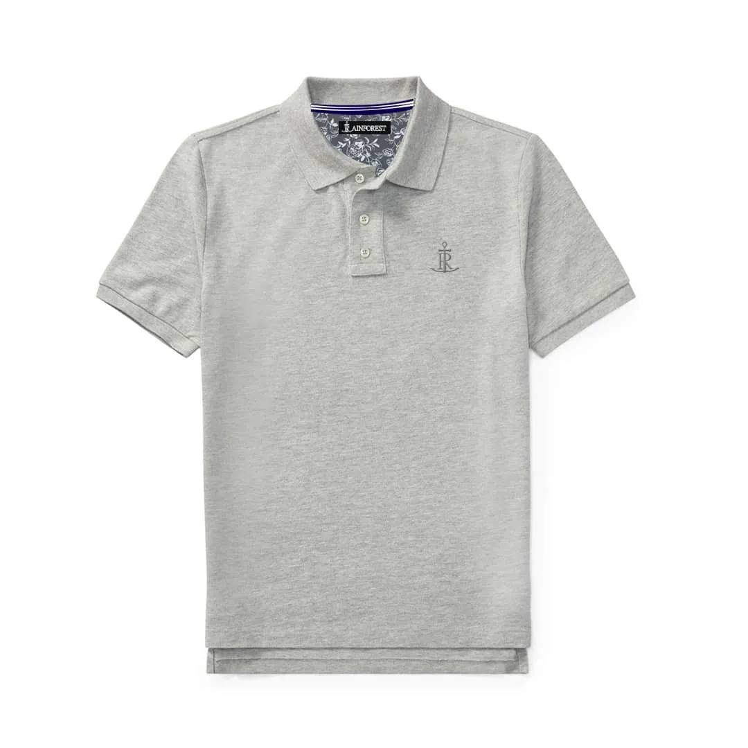 Rainforest Grey Men Polo