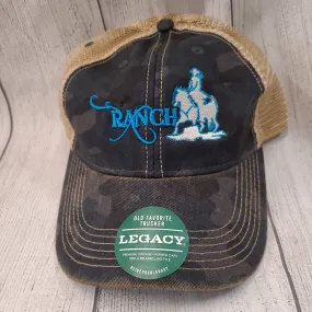 Ranch Horse Girl Cap-Black