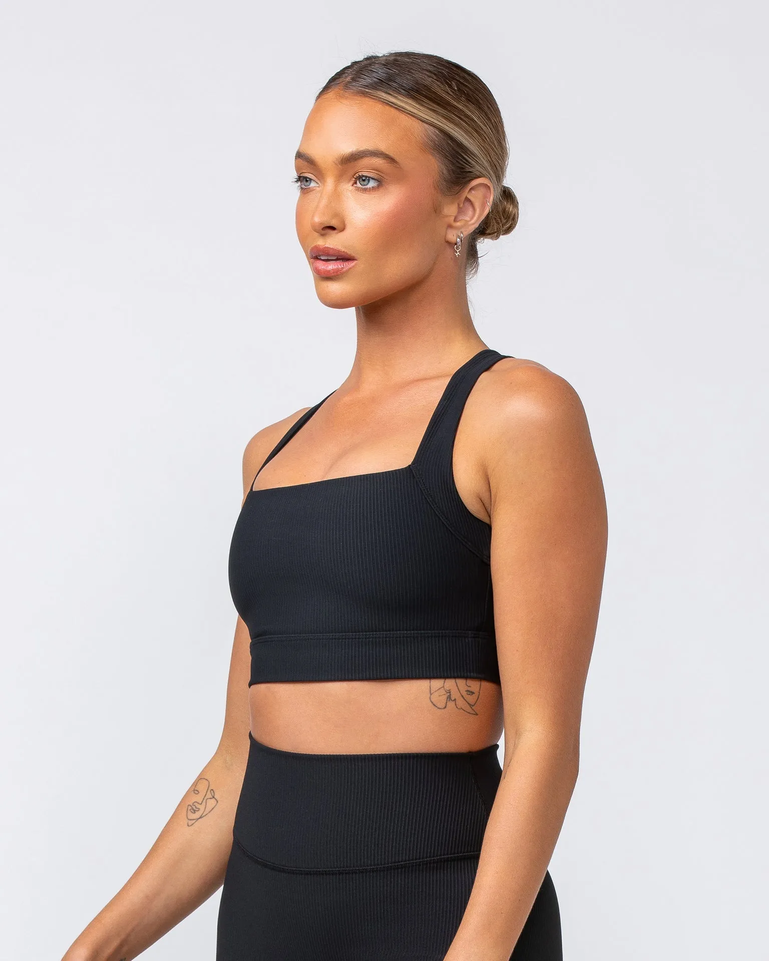 Rebound Rib Bra - Black