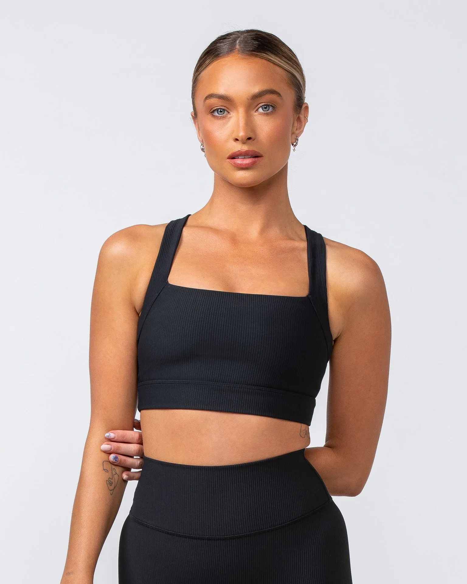 Rebound Rib Bra - Black