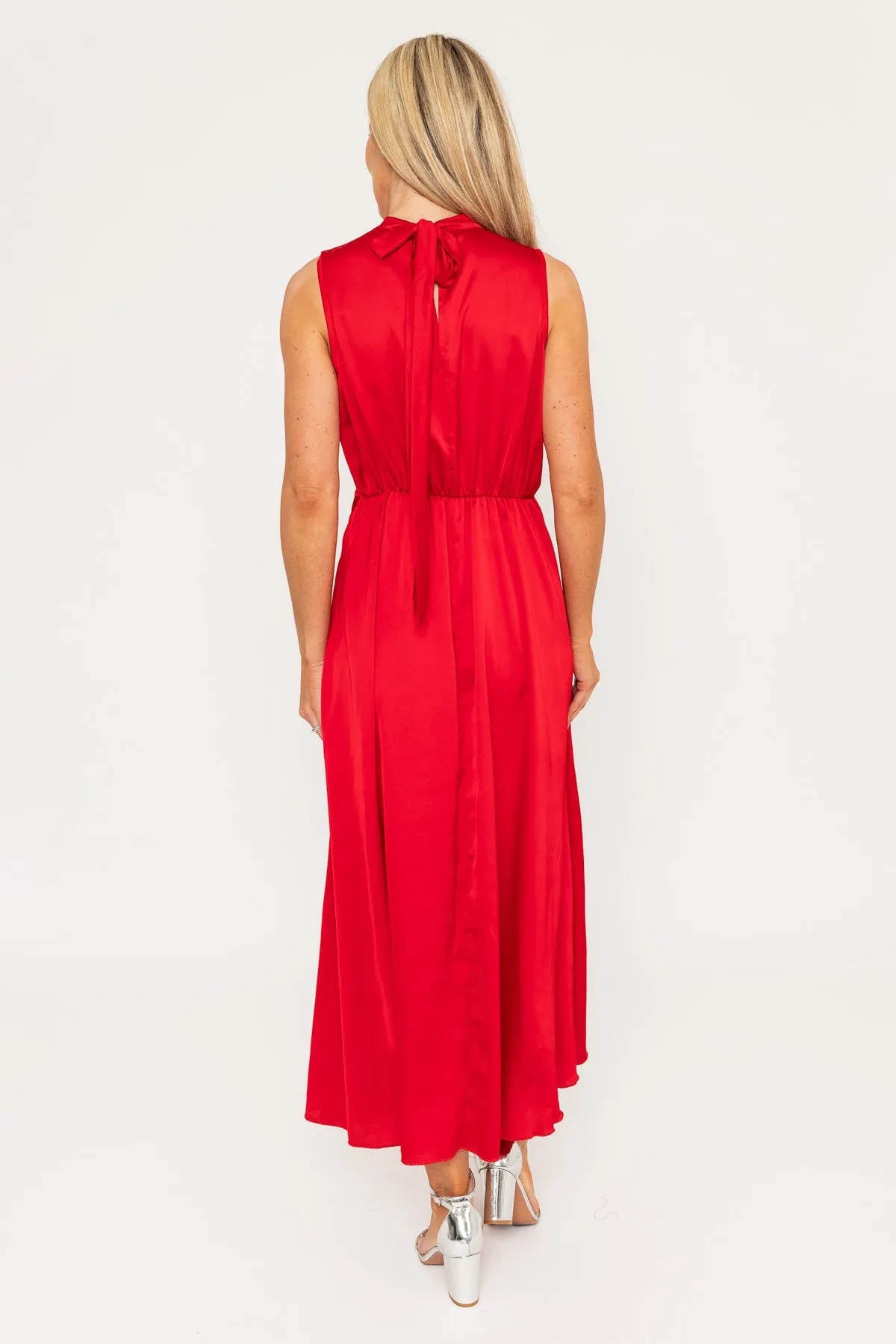 Red Michelle Midi Dress