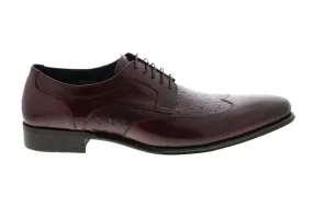 Red Wingtip & Brogue Oxfords & Lace Ups for Men by Carrucci