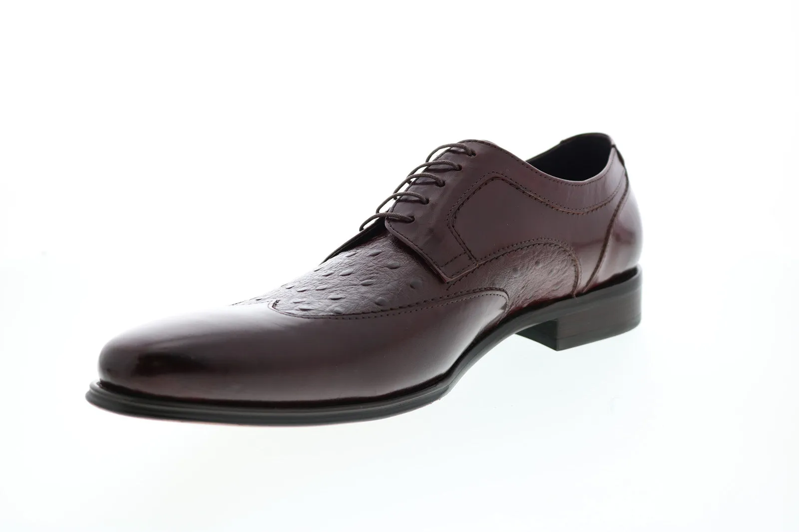 Red Wingtip & Brogue Oxfords & Lace Ups for Men by Carrucci