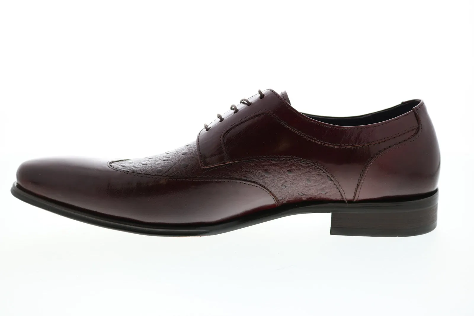 Red Wingtip & Brogue Oxfords & Lace Ups for Men by Carrucci