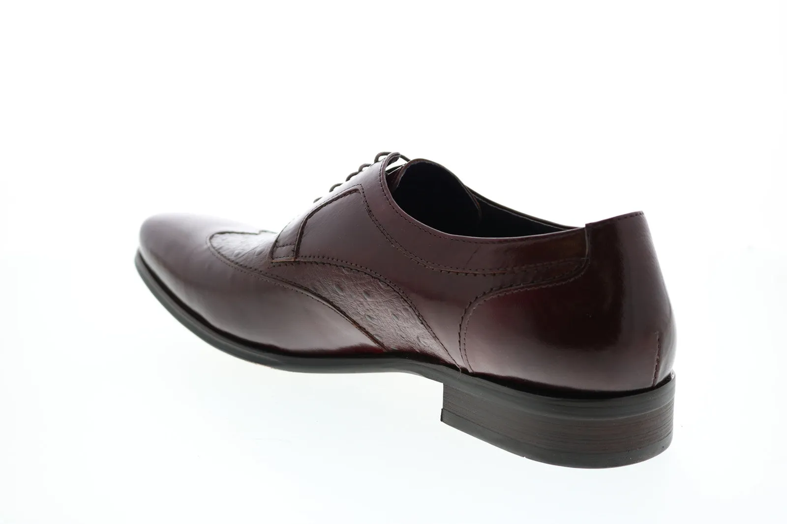 Red Wingtip & Brogue Oxfords & Lace Ups for Men by Carrucci