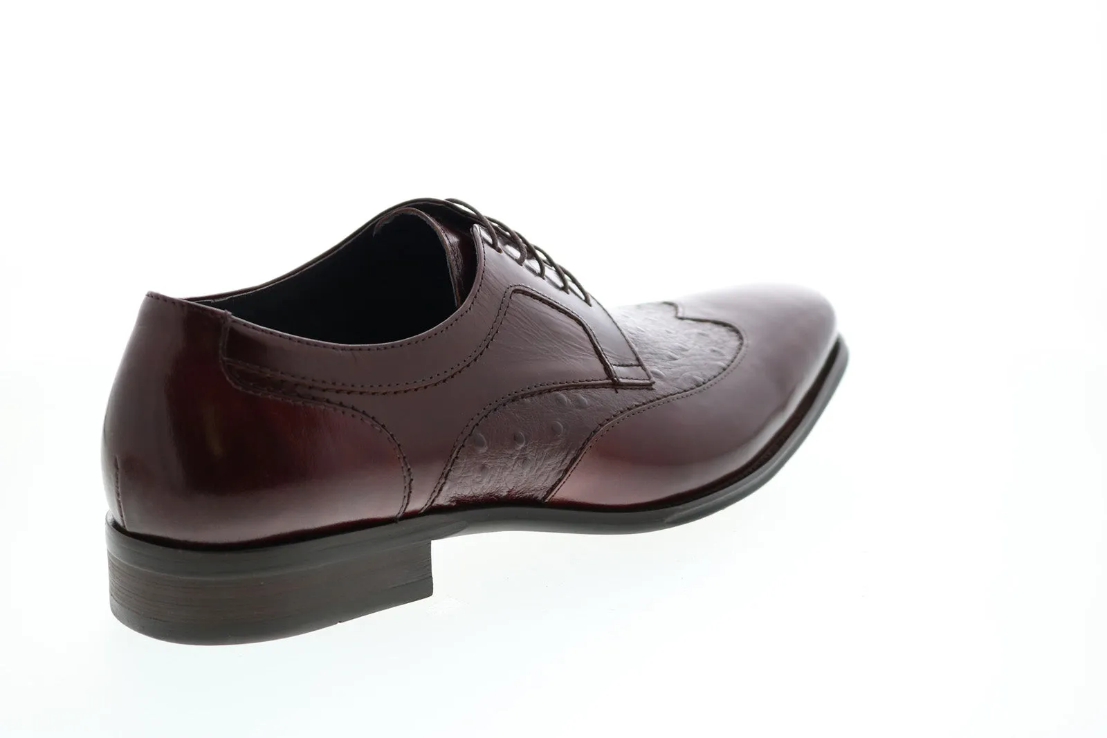 Red Wingtip & Brogue Oxfords & Lace Ups for Men by Carrucci