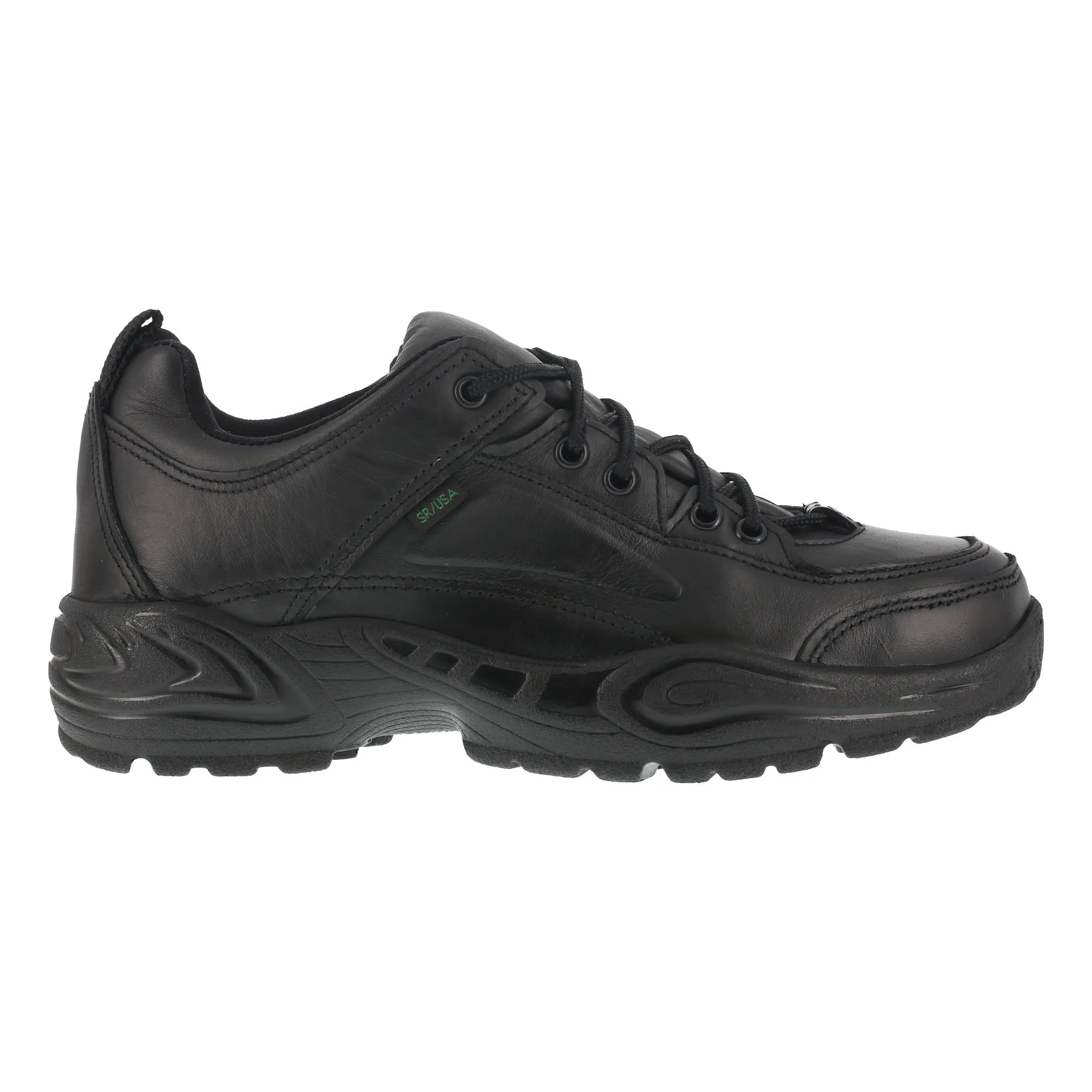 Reebok Black Leather Postal Express Goretex Work Oxford Shoes for Men