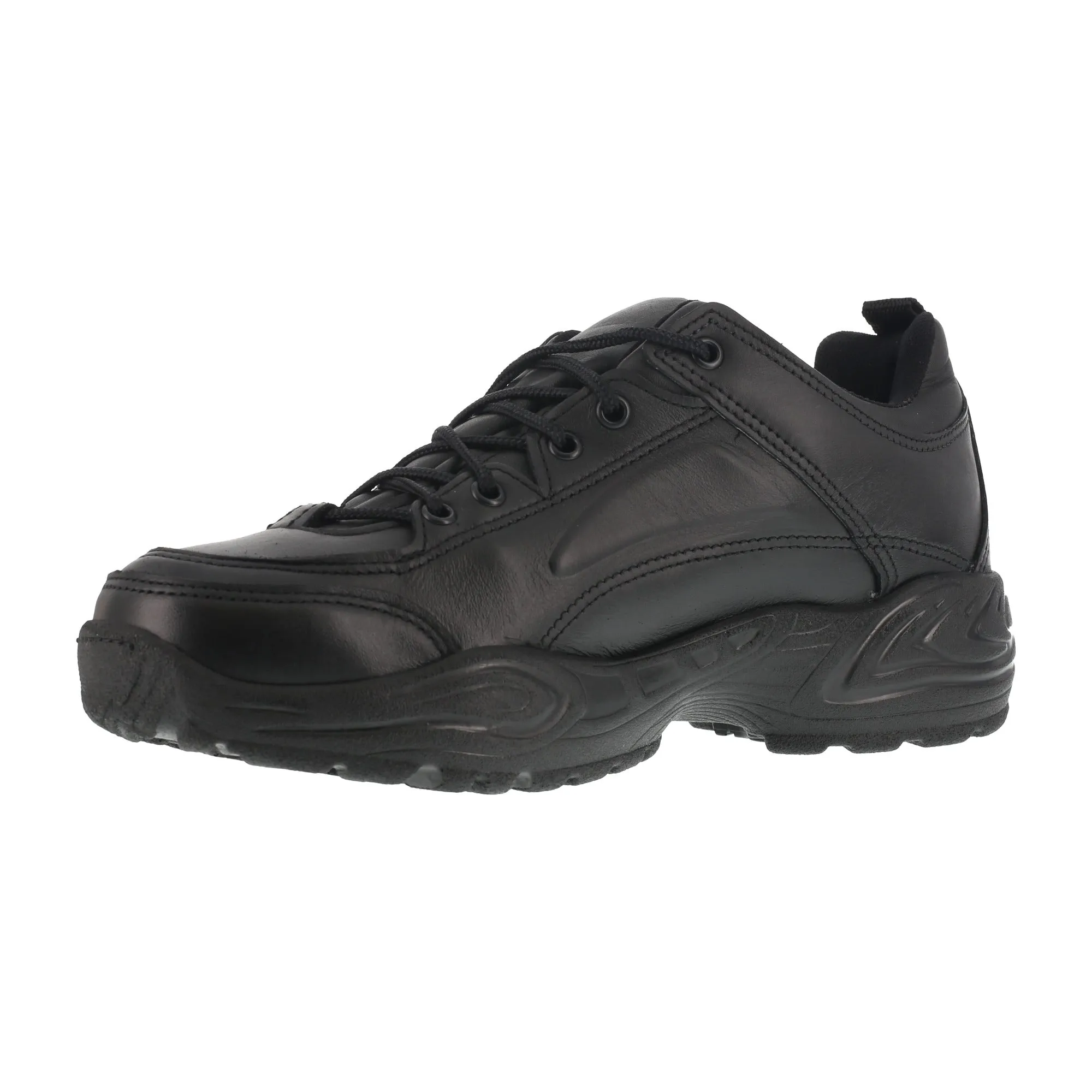 Reebok Black Leather Postal Express Goretex Work Oxford Shoes for Men