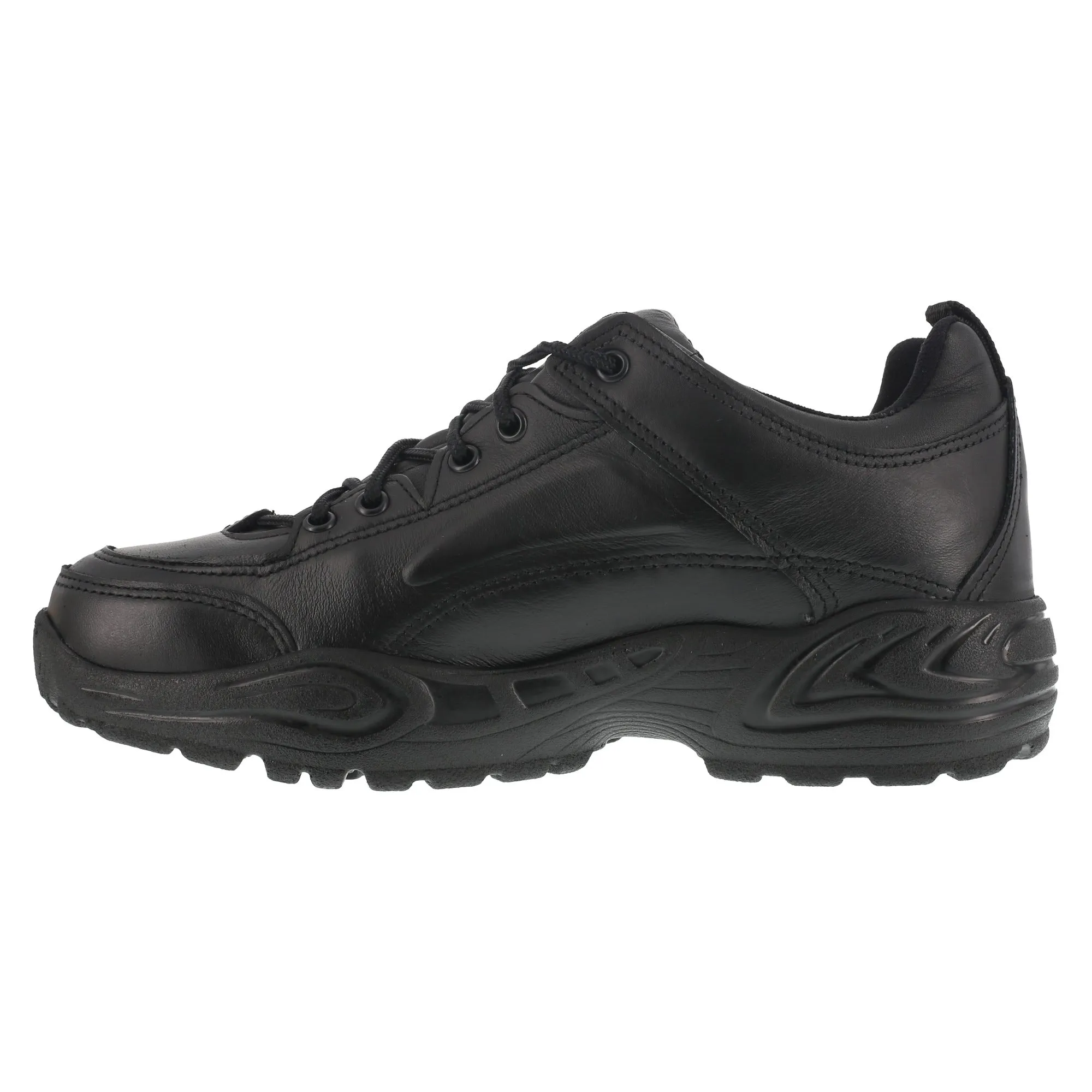 Reebok Black Leather Postal Express Goretex Work Oxford Shoes for Men