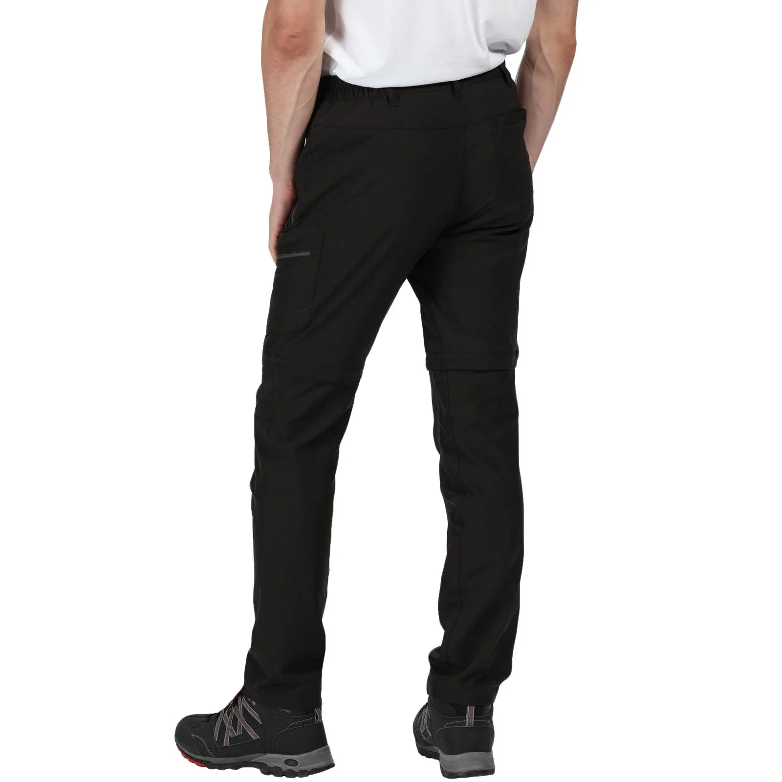 Regatta Mens Highton Zip Off Walking Trousers - Black