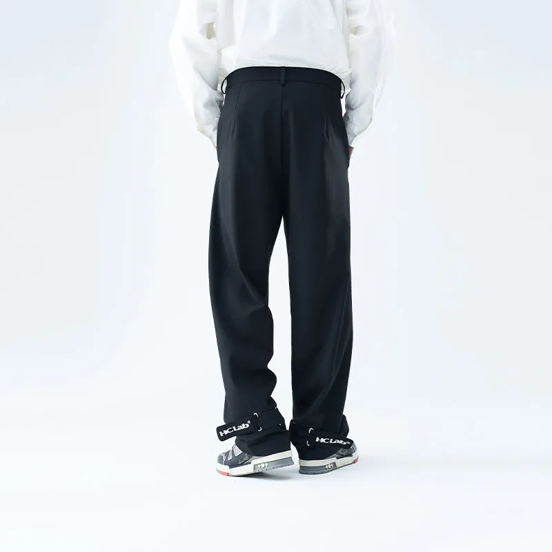 Removable Streamer Straight Trousers