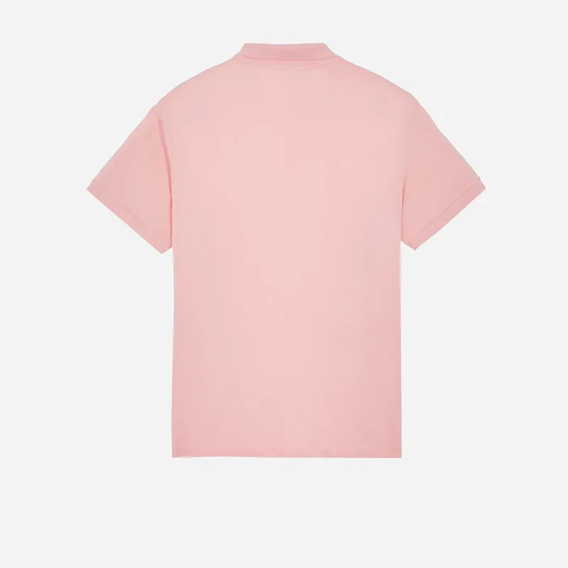 rosa stone island polo slim