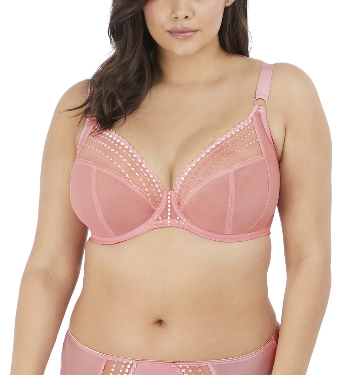 Rose Banded Plunge Underwire Bra by Elomi