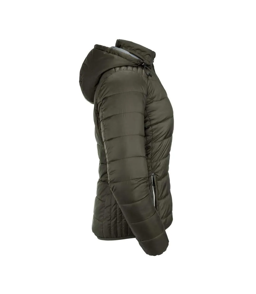 Russell Womens/Ladies Ladies Hooded Nano Jacket (Dark Olive) - UTBC4666