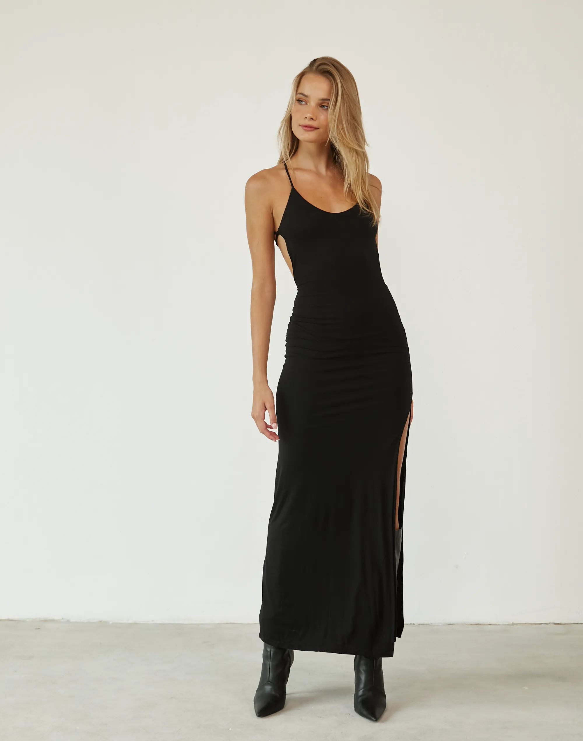 Ruth Long Dress (Black)