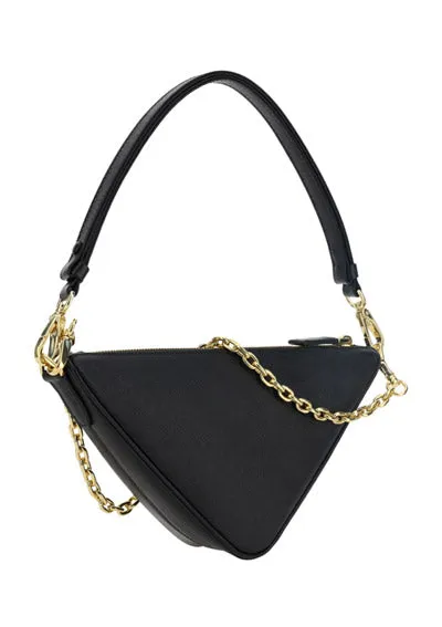 Saffiano Leather Symbol Mini Bag Black