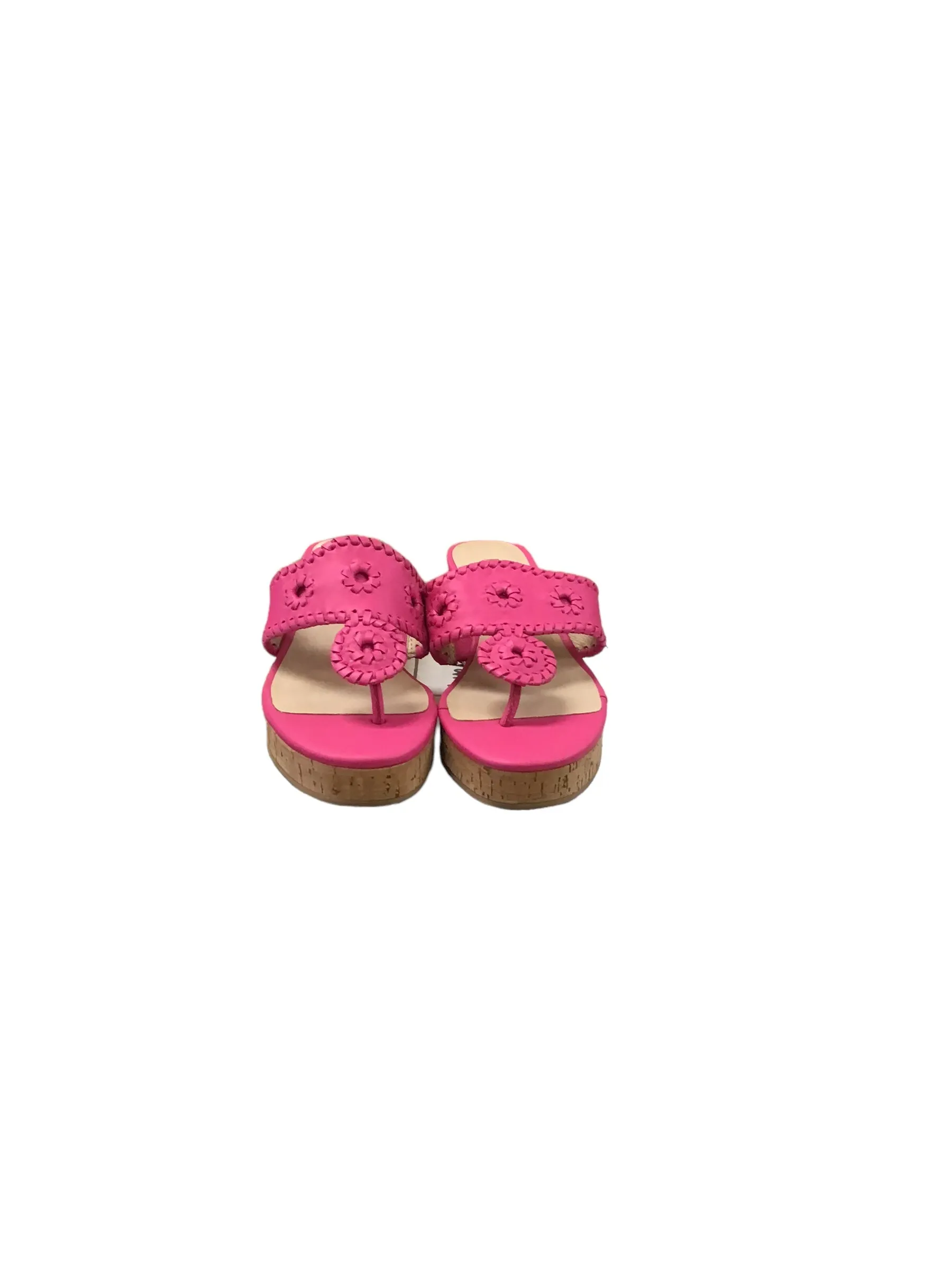 Sandals Heels Wedge By Jack Rogers In Pink, Size: 5