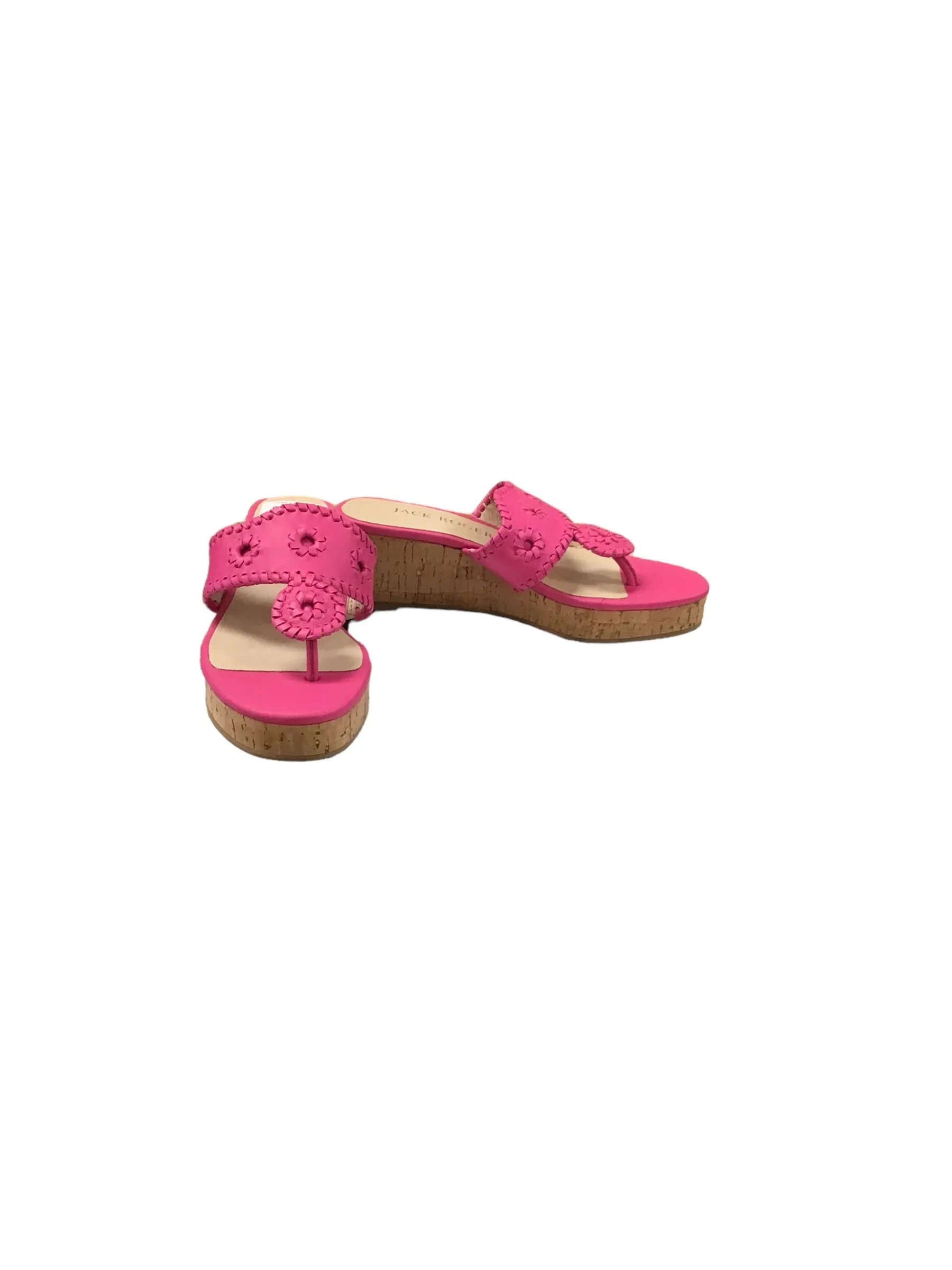 Sandals Heels Wedge By Jack Rogers In Pink, Size: 5