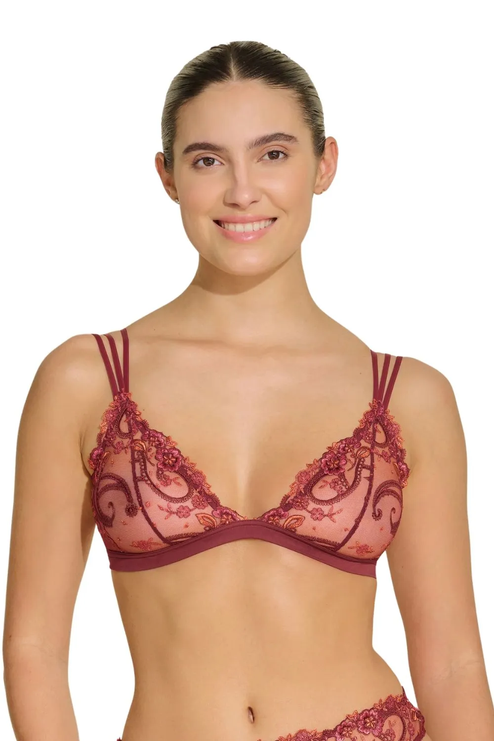 Sanika Triangle Bra in Vin Brule