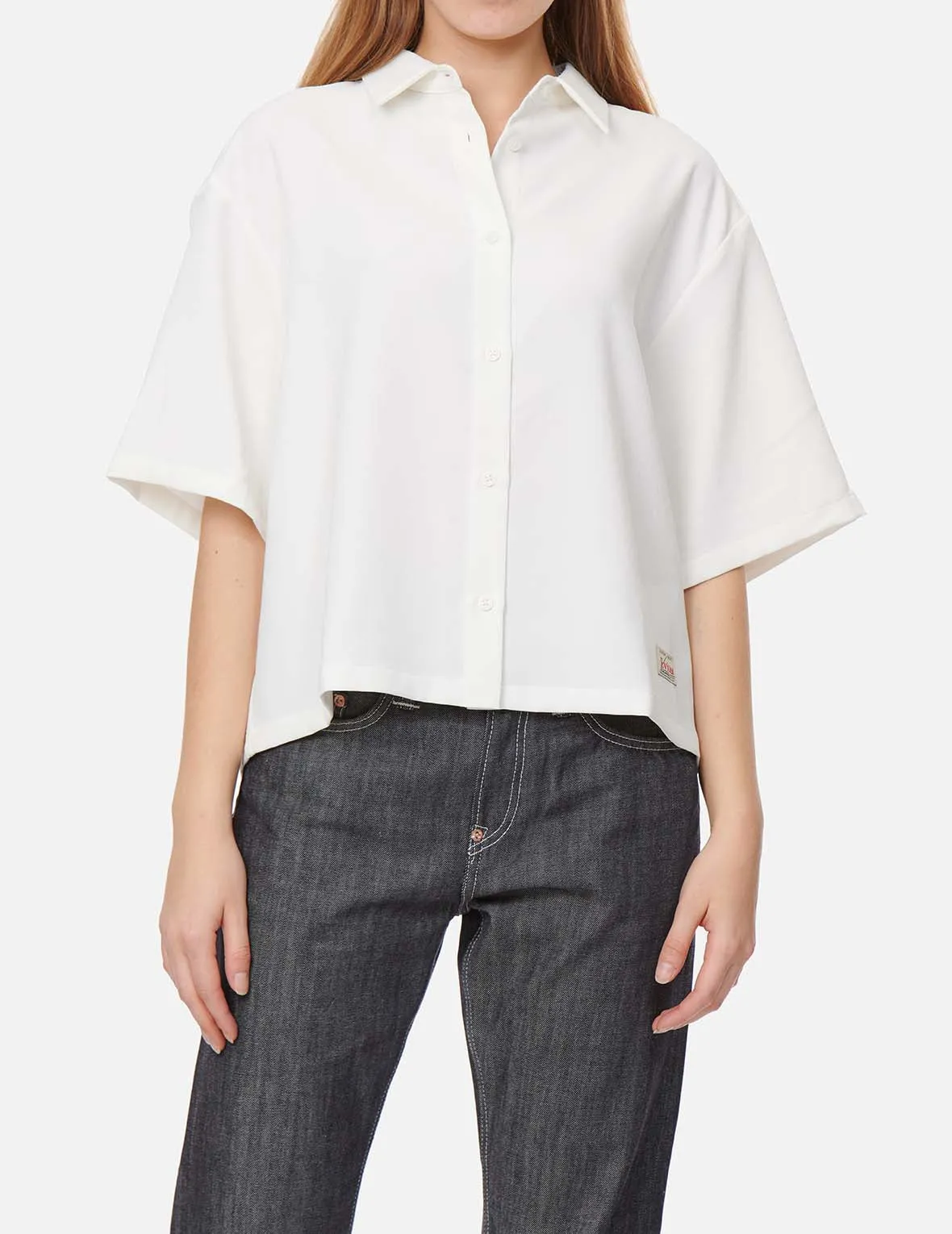 Seagull Embroidery Loose-fit Shirt