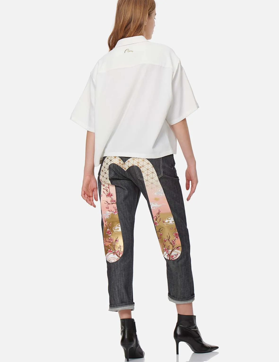 Seagull Embroidery Loose-fit Shirt