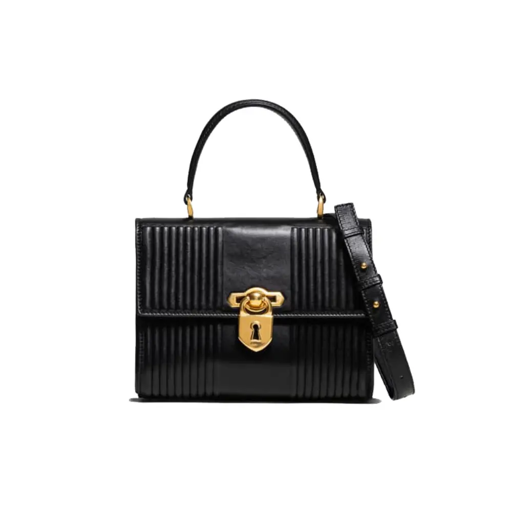 --Secret padlock trapunto bag-