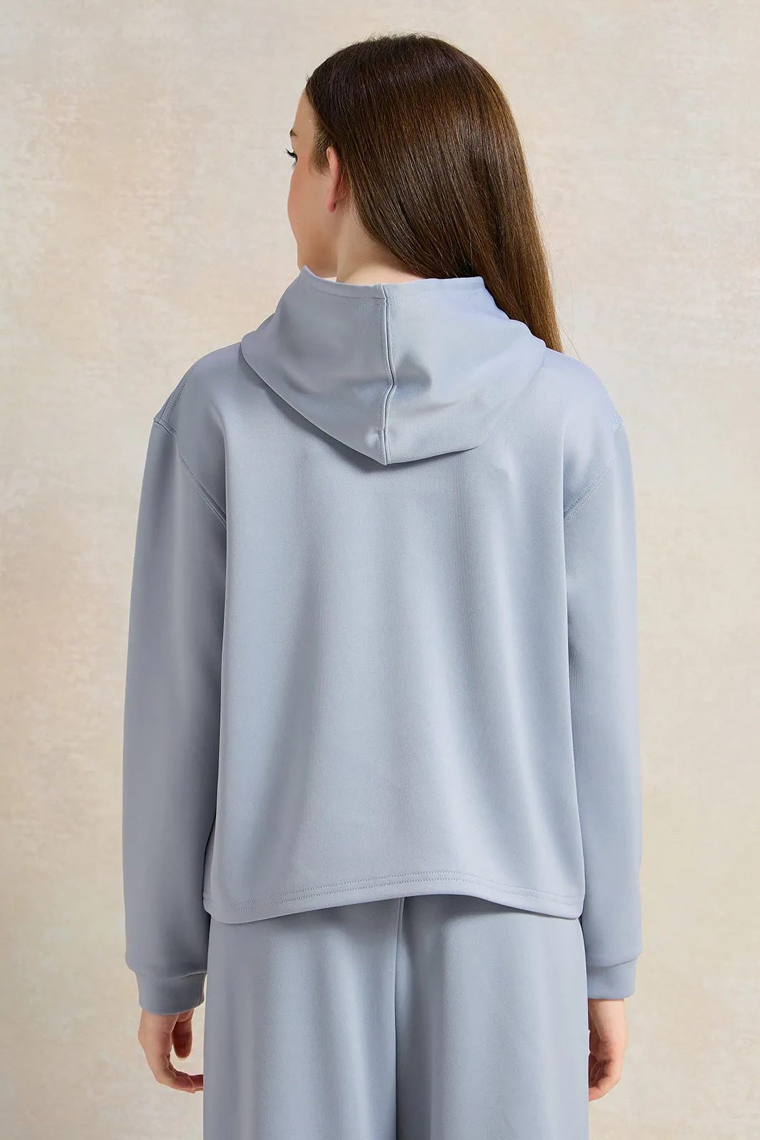 Senior Girls Blue Hooded Sweatshirt