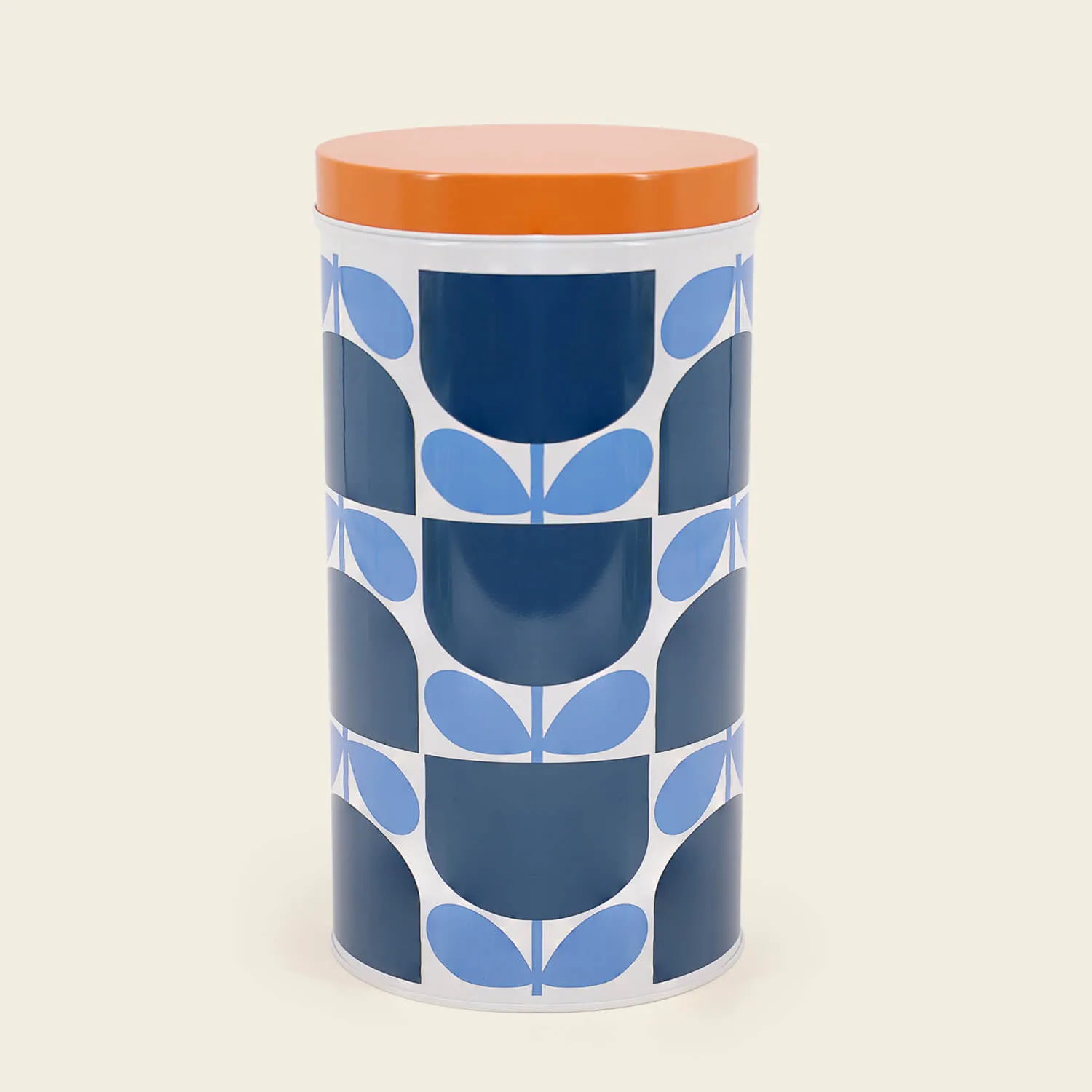 Set of 3 Nesting Canister Tins - Block Flower