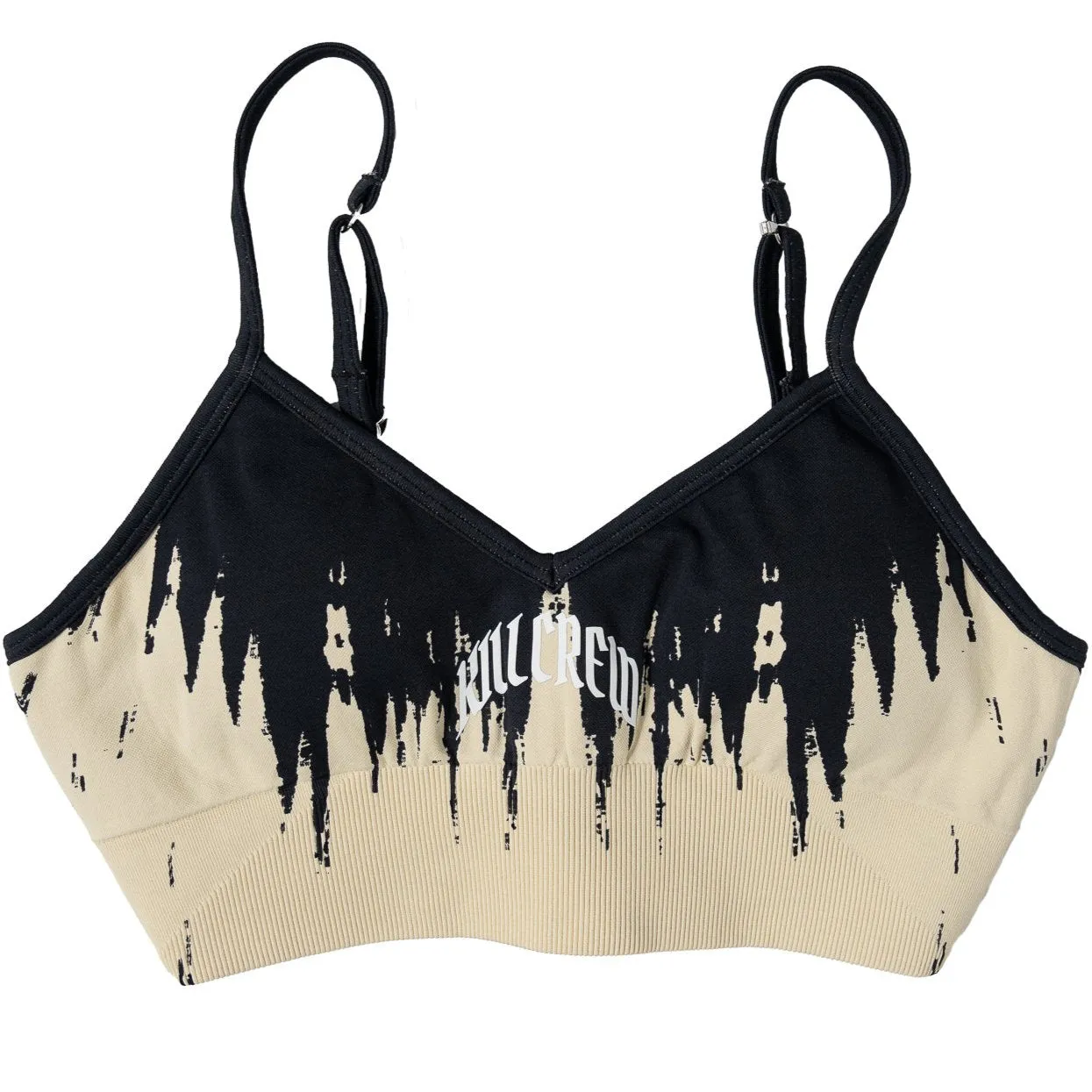 SHATTER SPORTS BRA - BLACK / CREAM