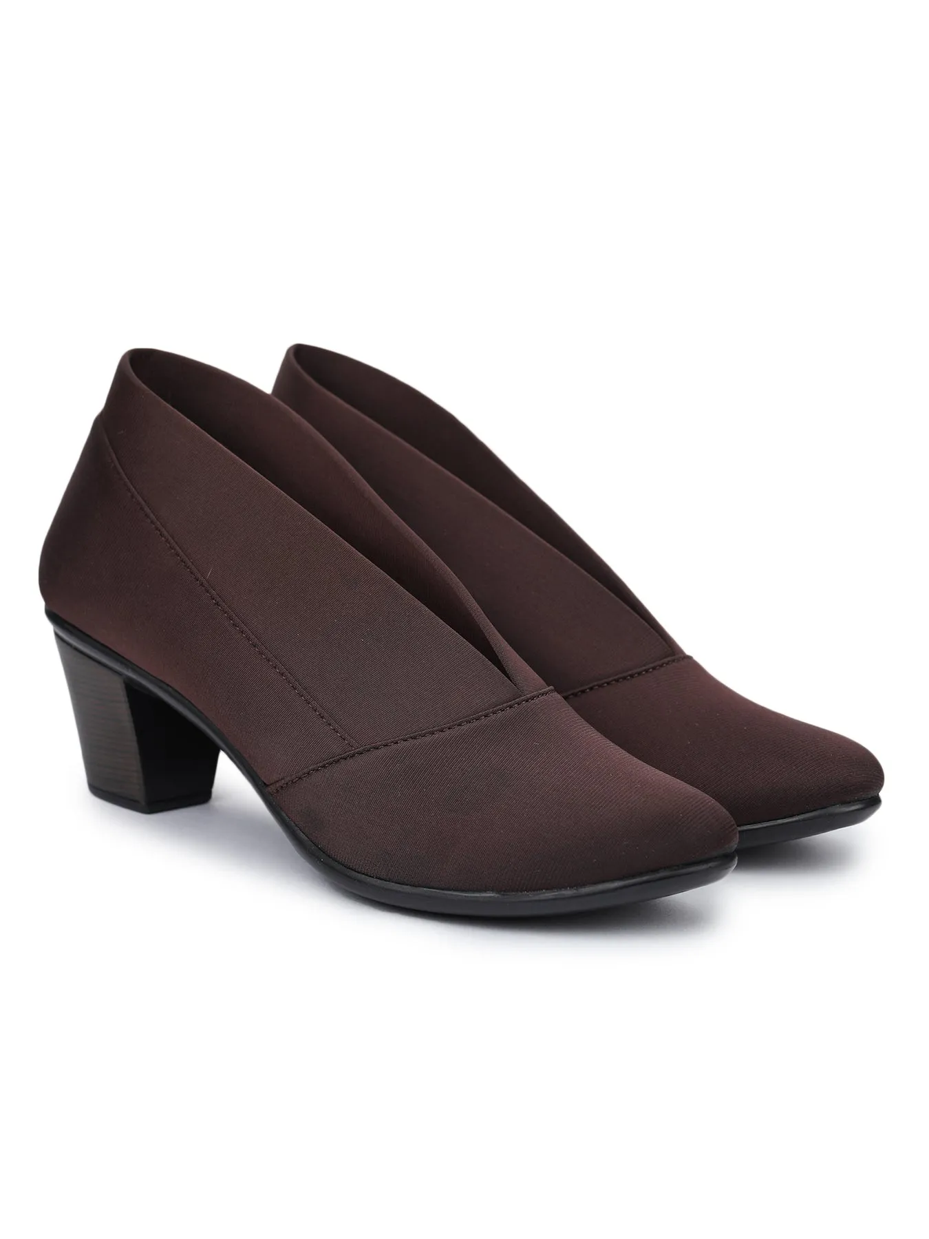 Shezone Brown Women Heels