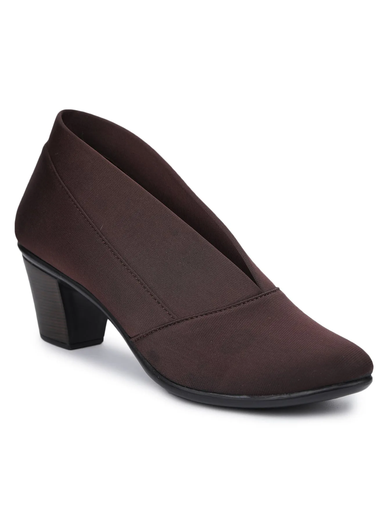 Shezone Brown Women Heels