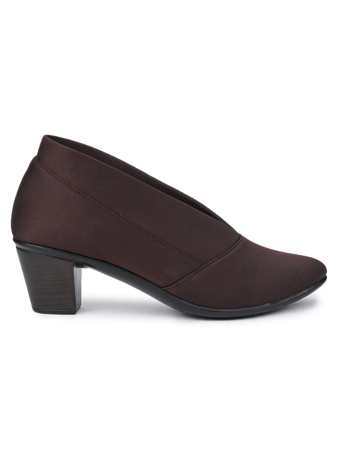 Shezone Brown Women Heels