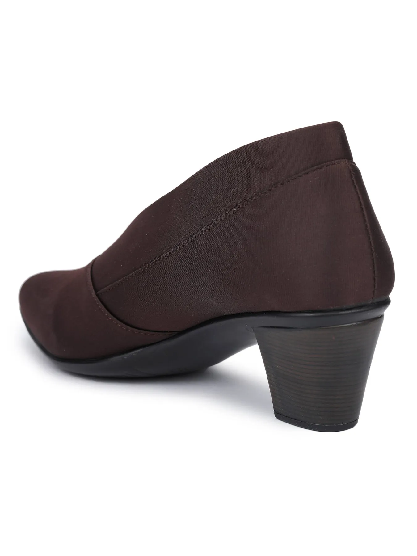 Shezone Brown Women Heels